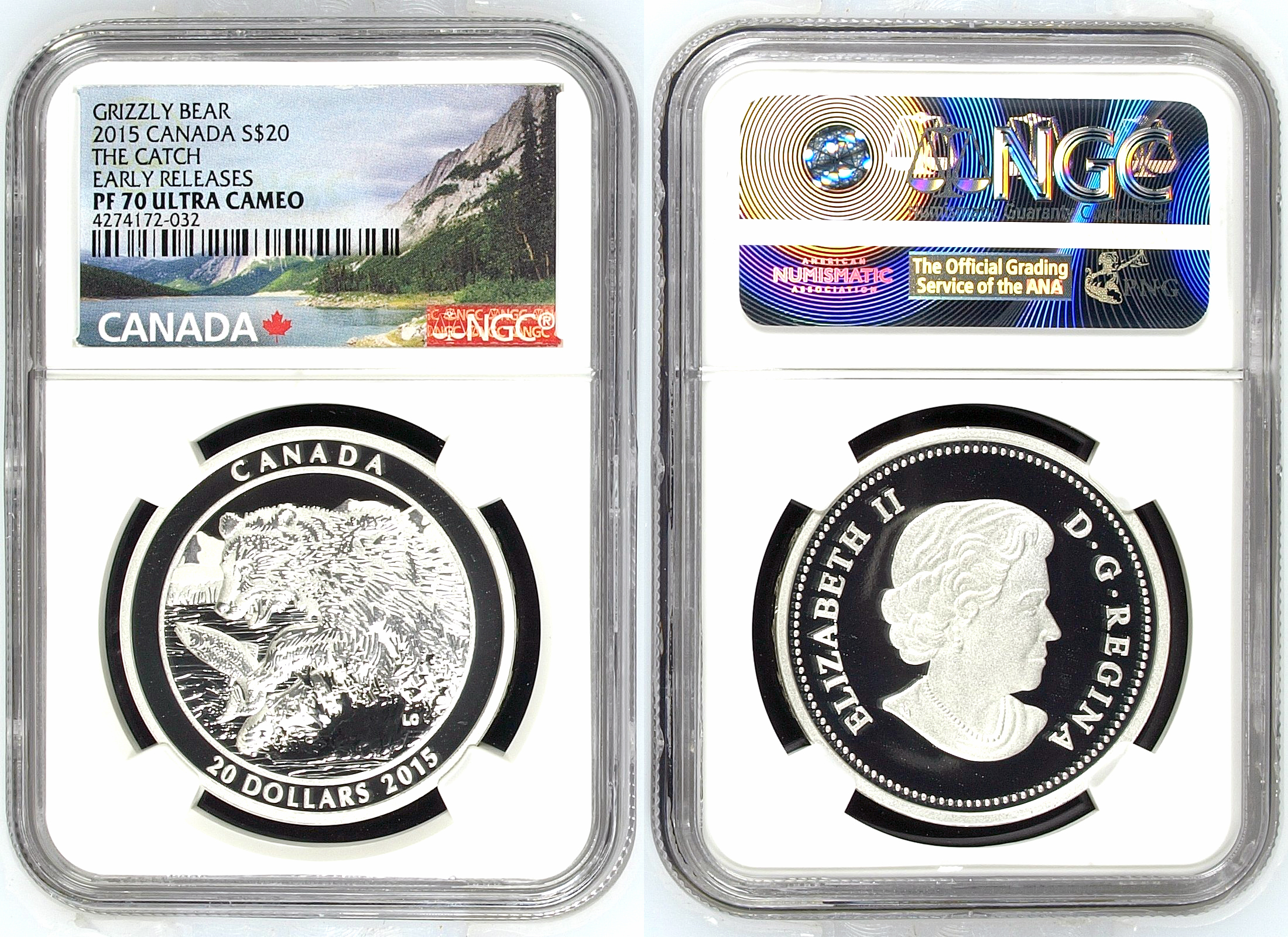 Canada, The Catch, Twenty Dollar, 2015, NGC PF 70 ULTRA CAMEO