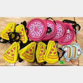6X PIZZA POUCH, 4X DONUT POUCH & 3X CAKE POUCH