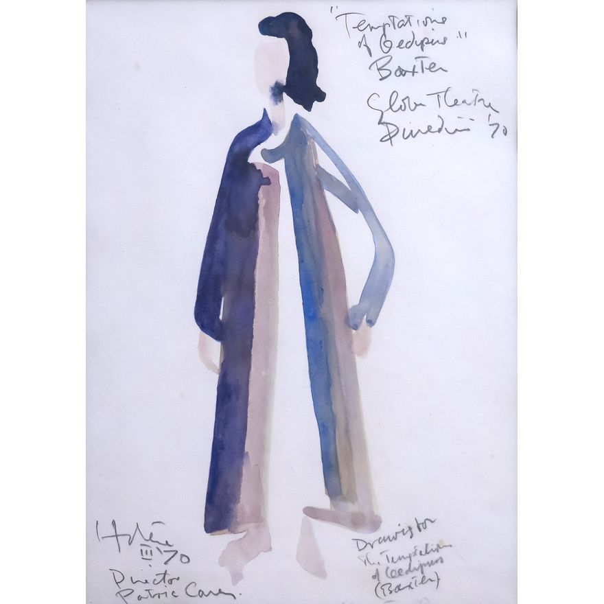 Ralph Hotere 'Drawing for The Temptation of Oedipus (Baxter)'