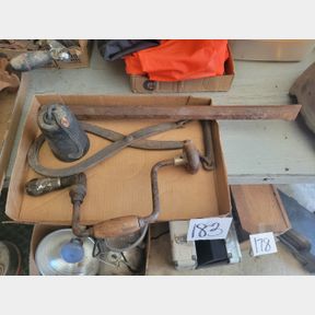 Antique Ice Tongs, Scale Weight, Brace and Chisel