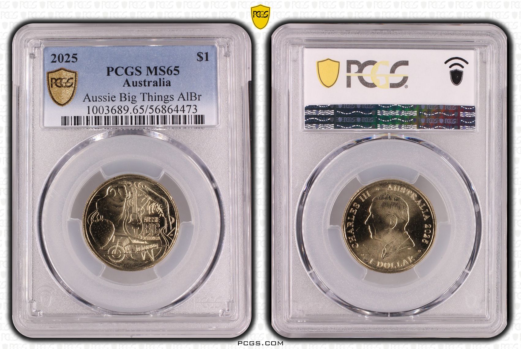 Aussie Big Things AlBr T-1, One Dollar, 2025, MS65