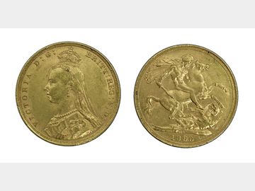 1890 JUBILEE HEAD SYDNEY MINT GOLD SOVEREIGN