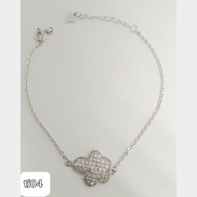 KLEEF INSPIRED STERLING SILVER BRACELET WITH CUBICS - 50692/301