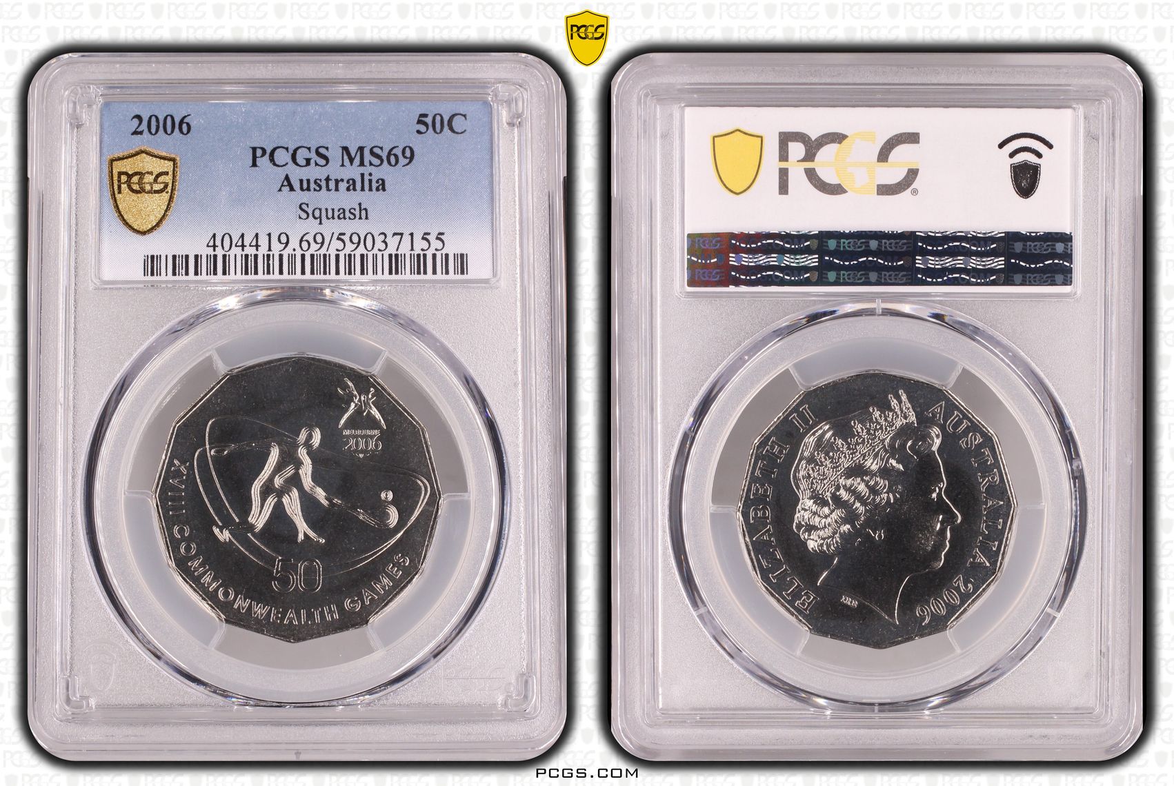 Squash, POP 3/0, Fifty Cent, 2006, PCGS MS69