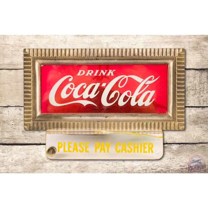 Drink Coca Cola Please Pay Cashier Lighted Counter Sign