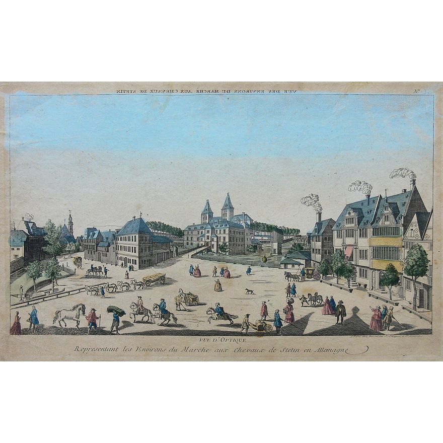Vue des environs du marché aux chevaux de Stetin