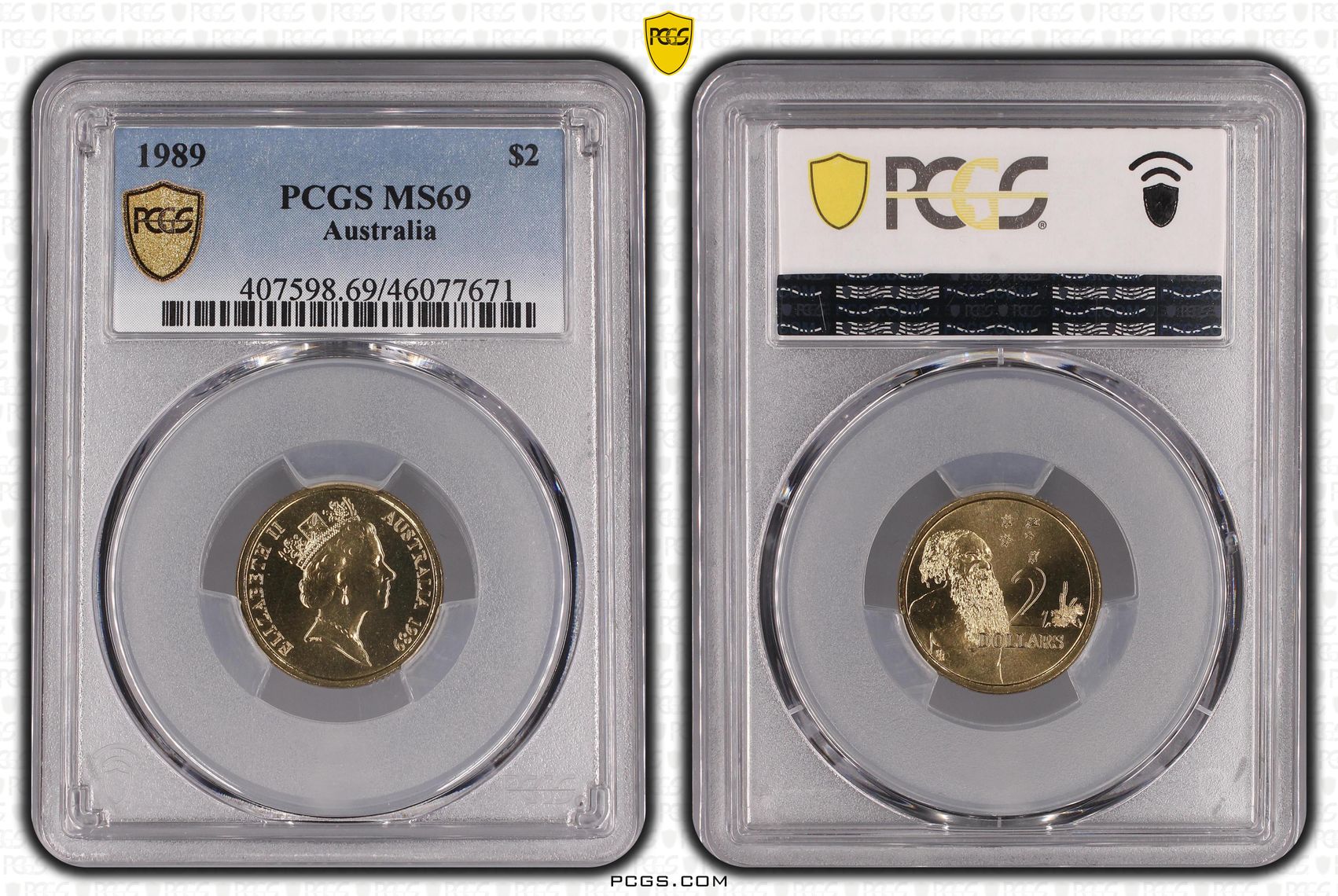 1989 Australia Two Dollar, $2 PCGS - MS69 POP 3/0 -671