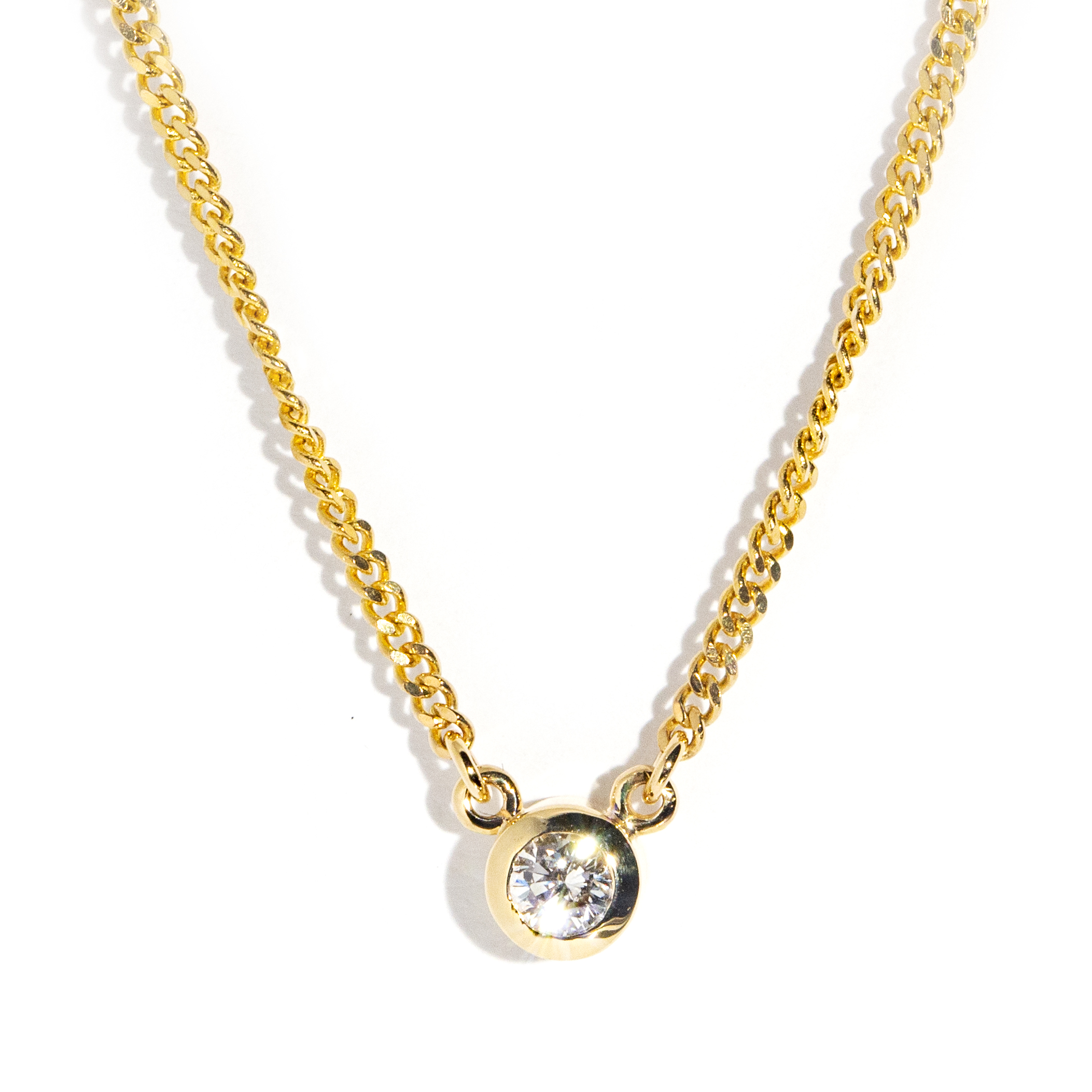 Diamond 9 Carat Gold Necklet,