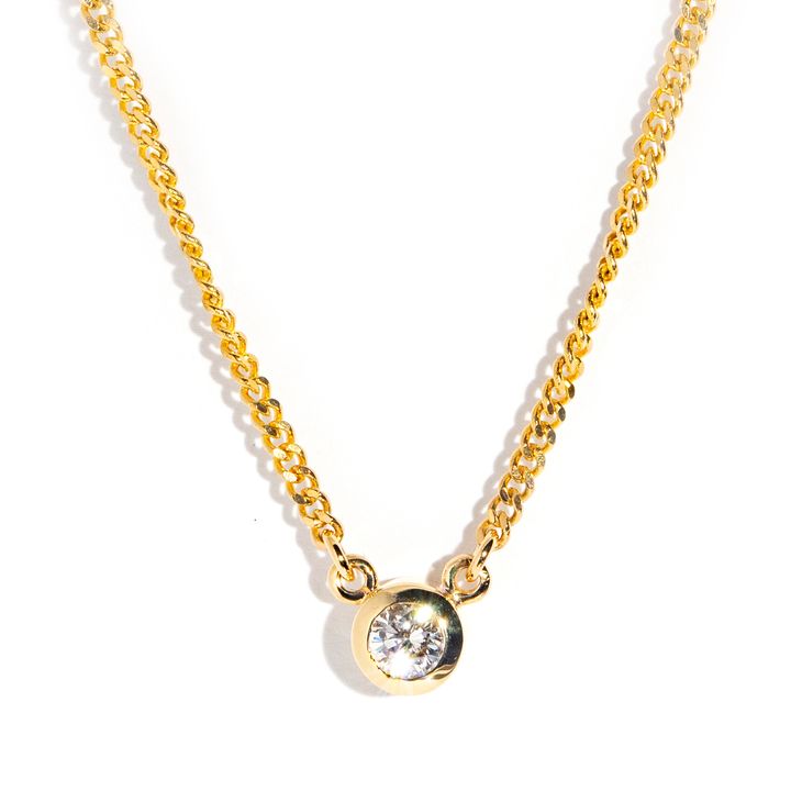 Diamond 9 Carat Gold Necklet,