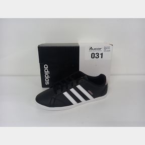 ADIDAS WOMEN S CONEO QT TENNIS SHOES - BLACK/WHITE/VAPOUR GREY (SIZE: 5)
