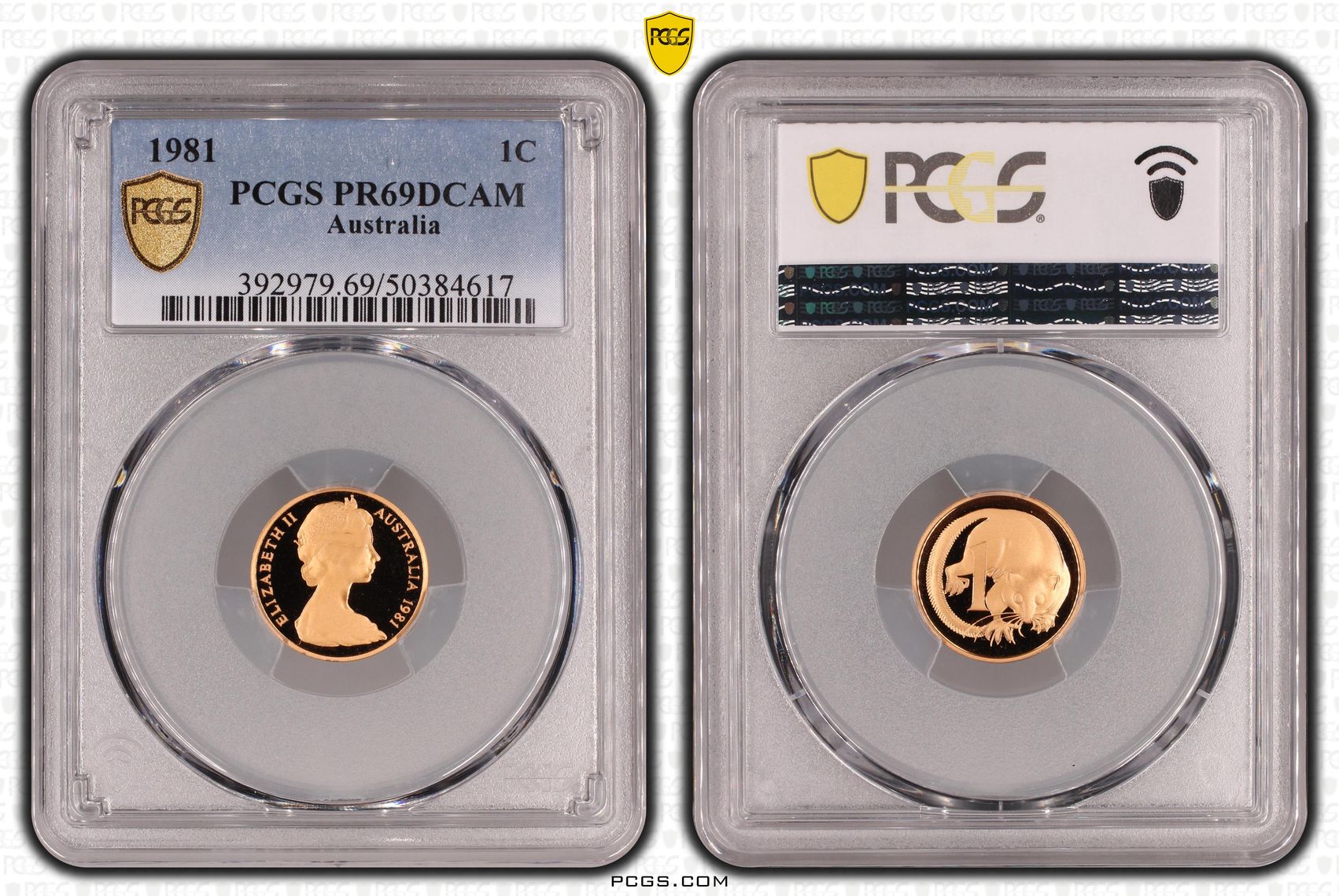 One Cent, 1981, Pcgs Pr69dcam