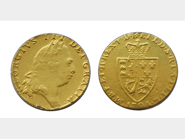 1794 King George III Spade Gold Guinea. (Ex-Mount)