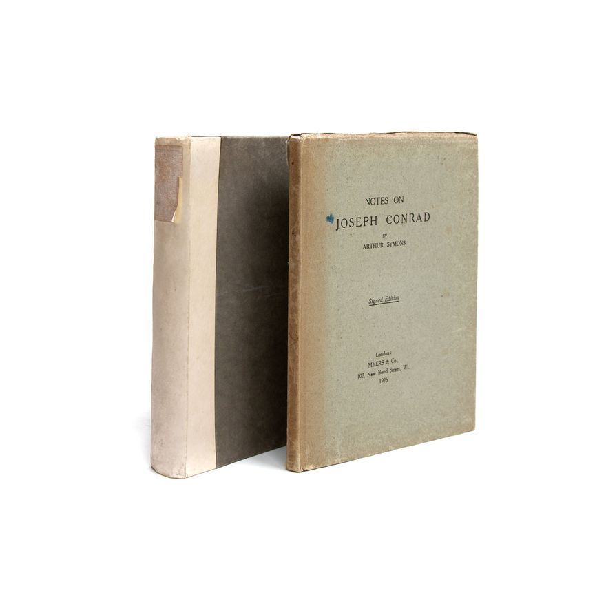 CONRAD, JOSEPH  [signed, 2 titles] - Notes On My Books.