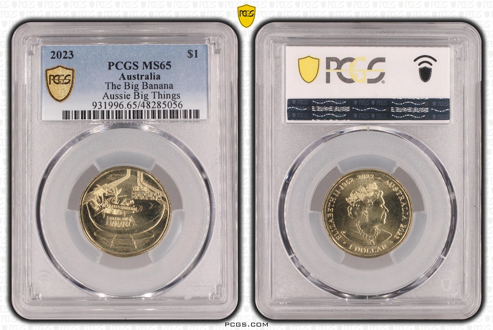 Elizabeth II, The Big Banana Aussie Big Things , One Dollar, 2023, PCGS MS65