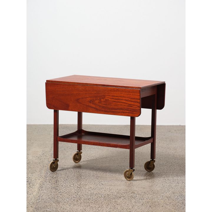 Danish teak tea trolley