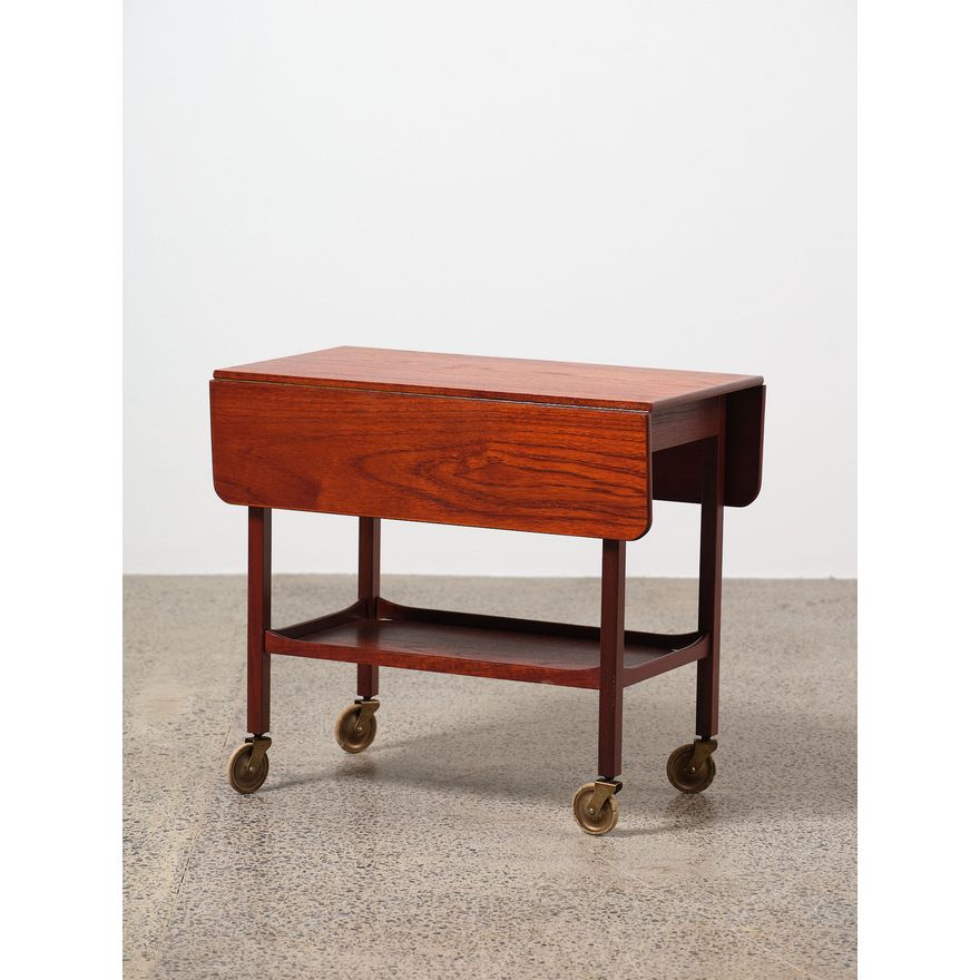 Danish teak tea trolley