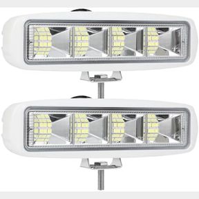 GOOTTAN LED BOAT LIGHTS, 72W DECK DOCK MARINE LIGHTS WATERPROOF 4000LMS 120 6 INCHFLOOD LIGHT FOR BOAT,PONTOON,FISHING(2PSC)