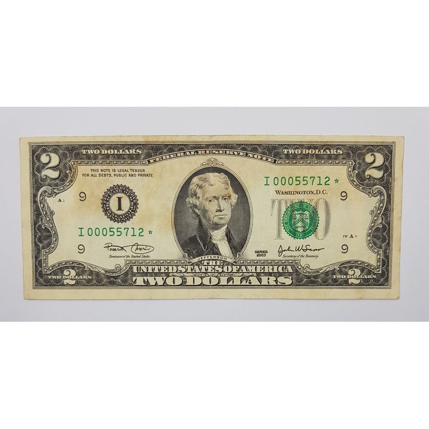 US M/S $2 Star Note
