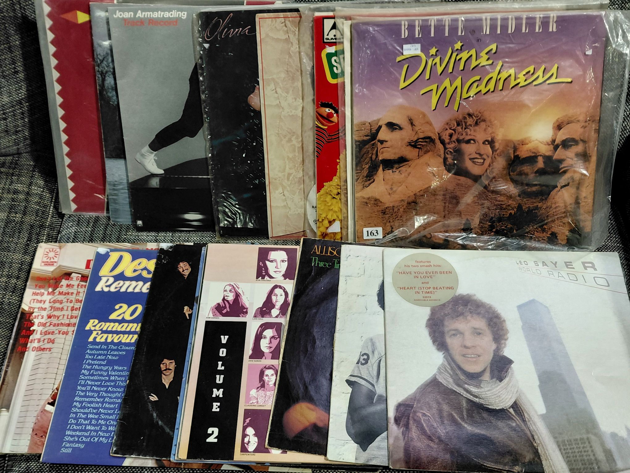 163 · GROUP OF VINYL RECORDS
