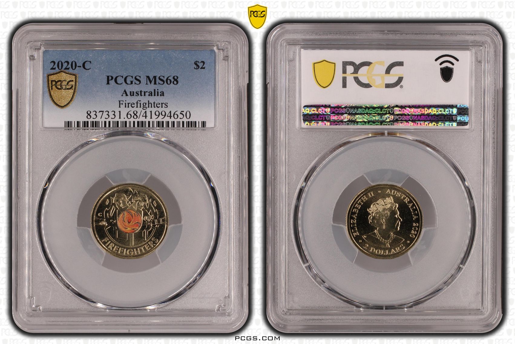 Firefighters Colorized, Two Dollar, 2020-C, PCGS MS68