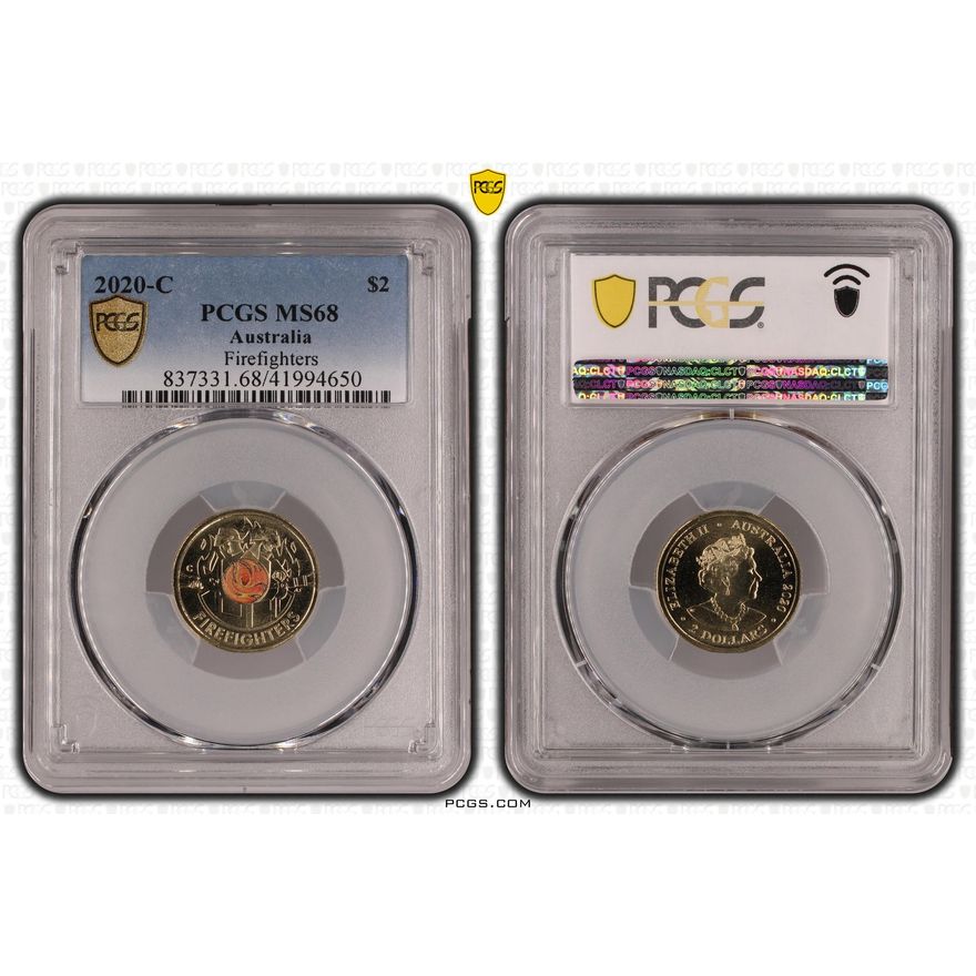 Firefighters Colorized, Two Dollar, 2020-C, PCGS MS68