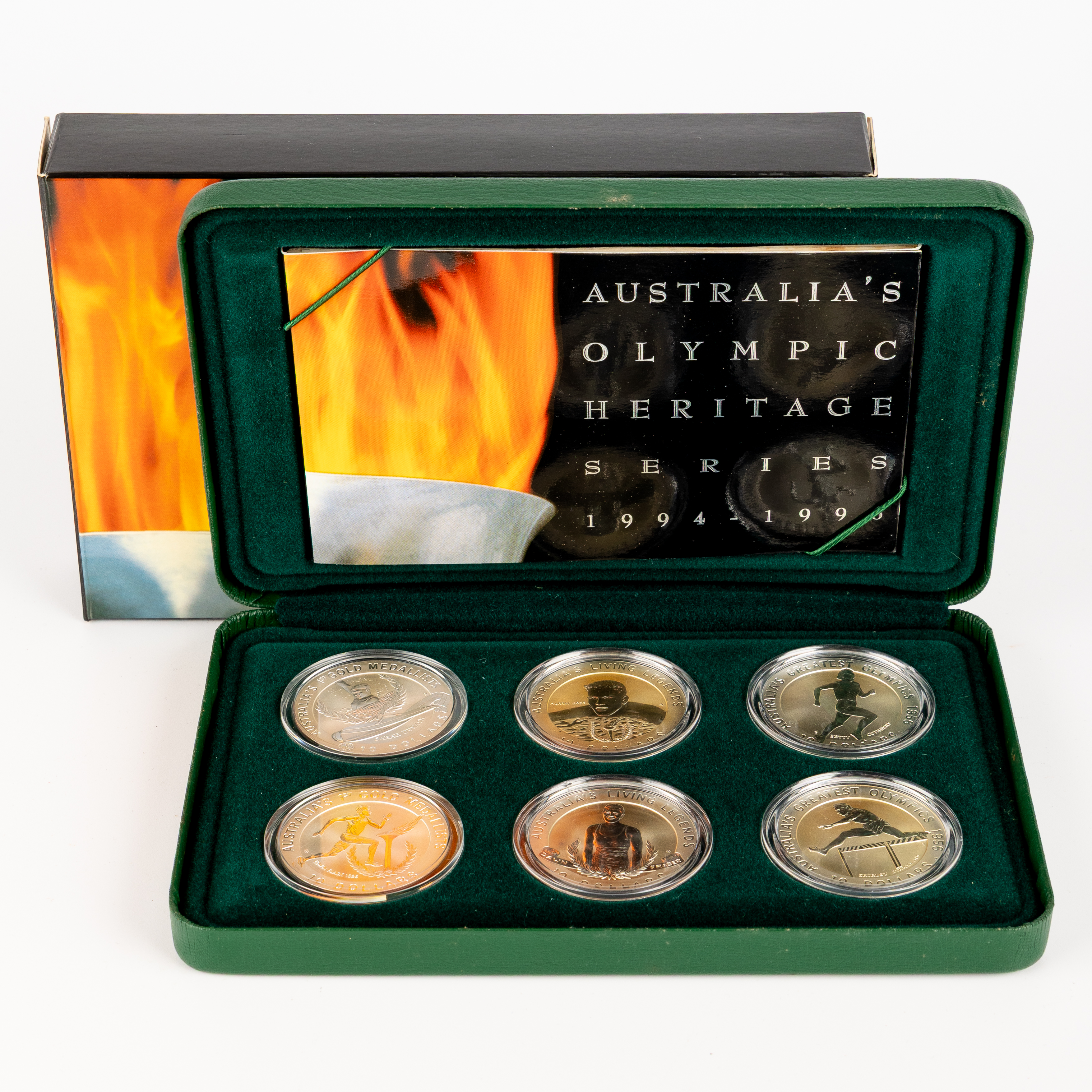 305 · Elizabeth II, RAM - Australia's Olympic Heritage Series, Ten Dollars, 1994 - 1996, FDC