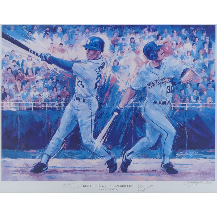 Sanford Holein ''Back to Back'' (Ken Griffey Jr.) Lithograph