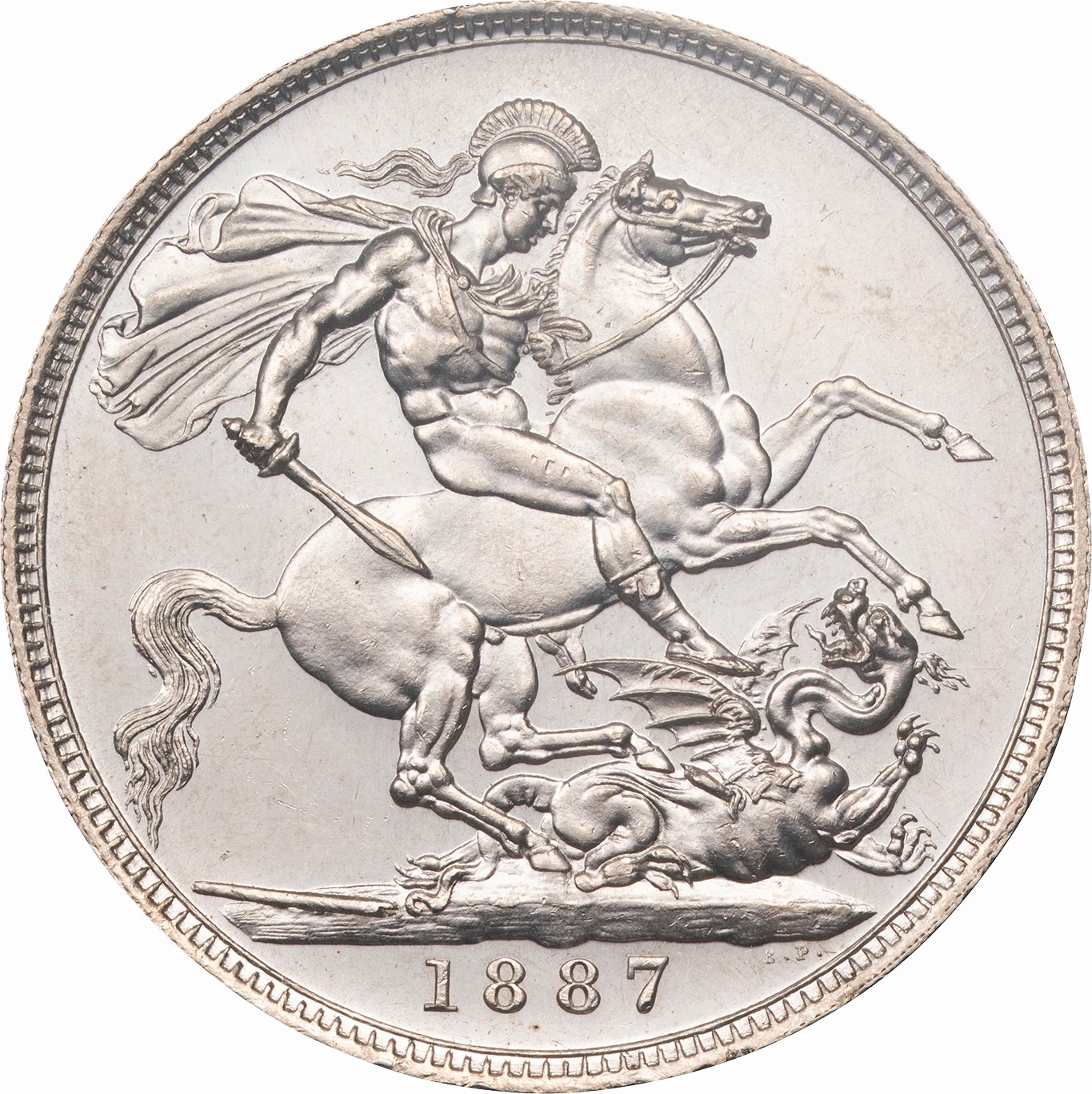 英国-Great Britain. PCGS MS63. 極美/未. AU. ヴィクトリア女王像