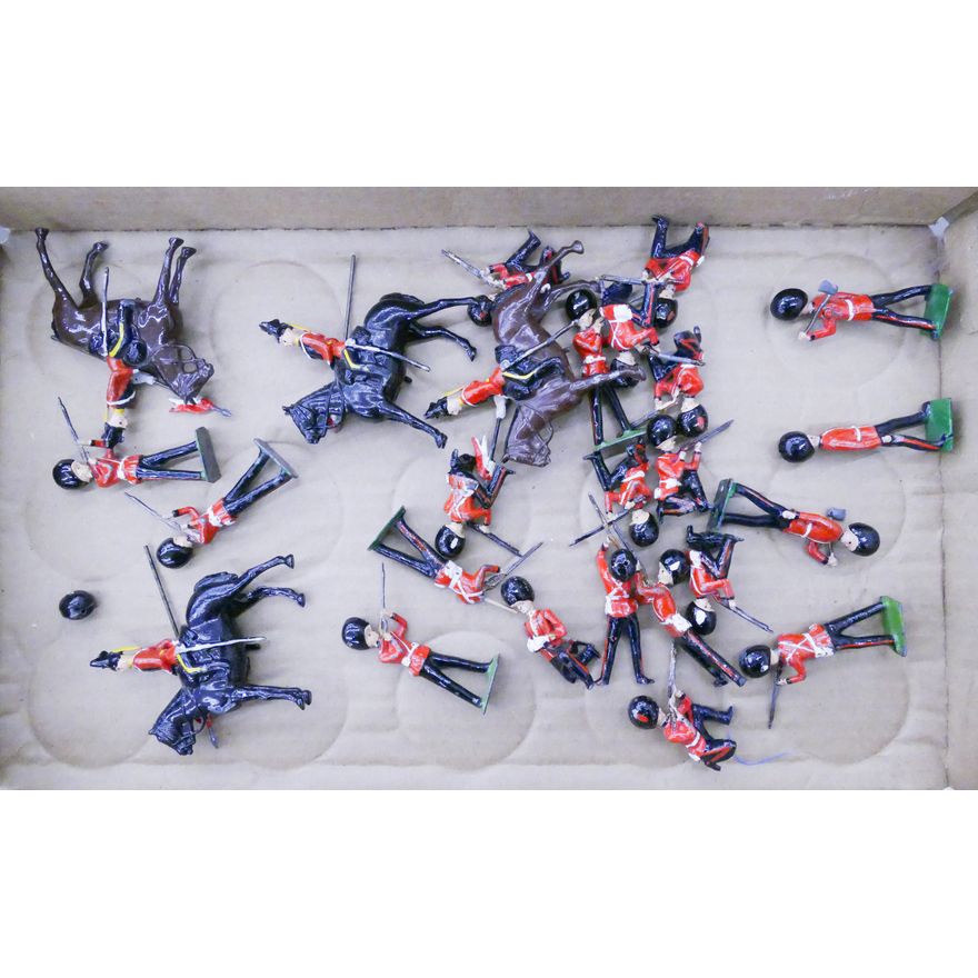 Group Vintage Britains Queen's Guard- 25pc approx