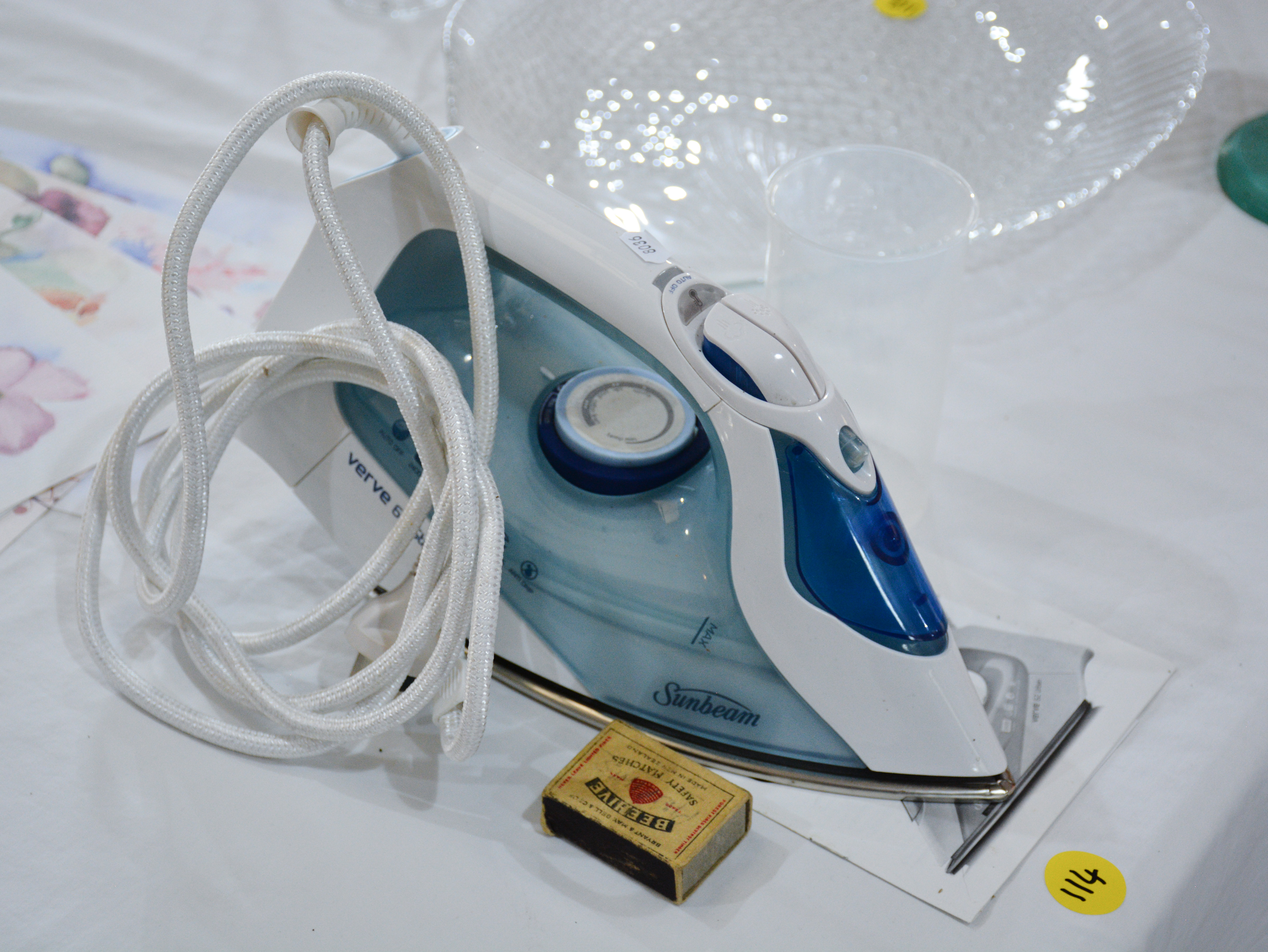Sunbeam Iron with Manual — sold at auction in New Zealand for $15