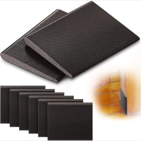 6 PEICES SELF-ADHESIVE DOOR CORNER SEALS, WEATHER STRIPPING WEDGE DRAFT STOPPER, DOOR FRAME SEAL CORNER FOAM FOR WEATHER PROTECTIO
