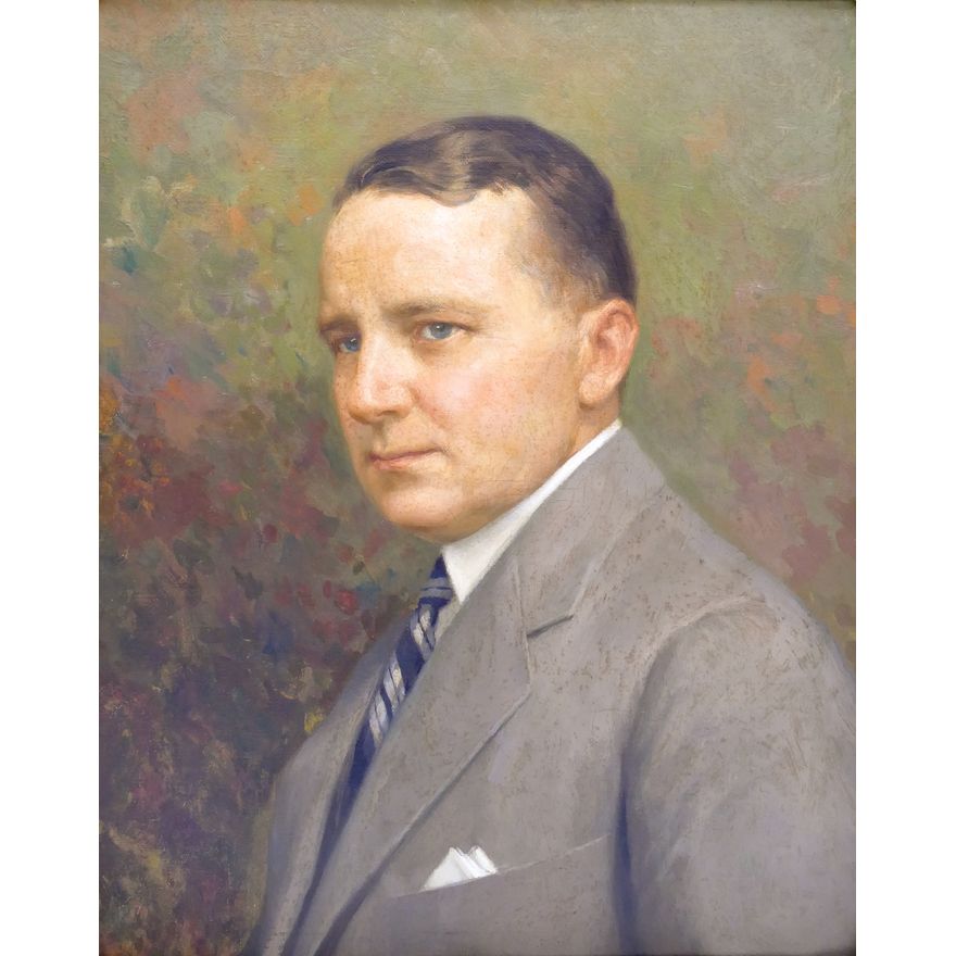 Fernando Amorsolo (1892-1972 Philippines) 'Portrait of a Gentleman' Oil on Canvas, 1929
