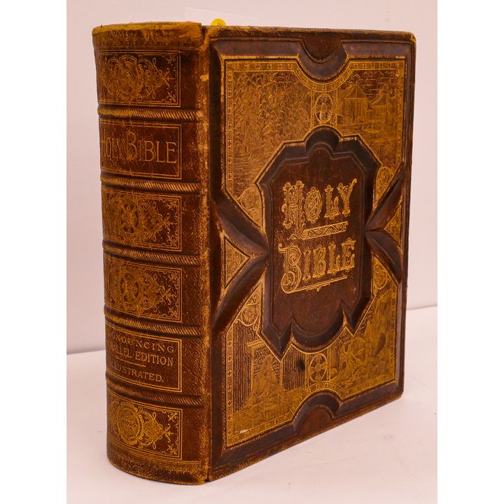 Antique Leather Bound Large Holy Bible