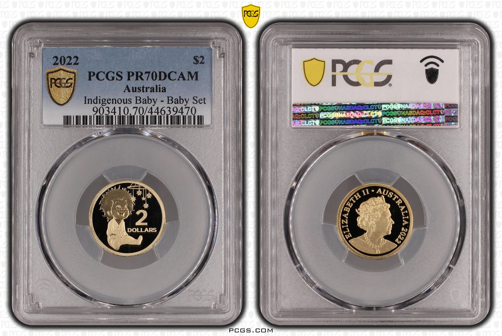 Elizabeth II, Indigenous Baby, Two Dollars, 2022, PCGS PR 70DCAM
