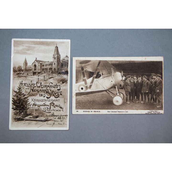 PRISONER OF WAR POSTCARD [2 cards]
