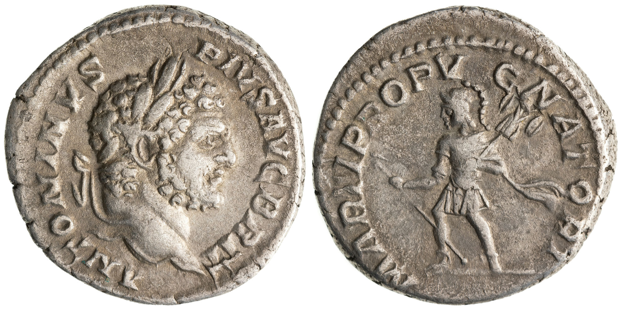 Caracalla, Denarius, 213 AD, VF