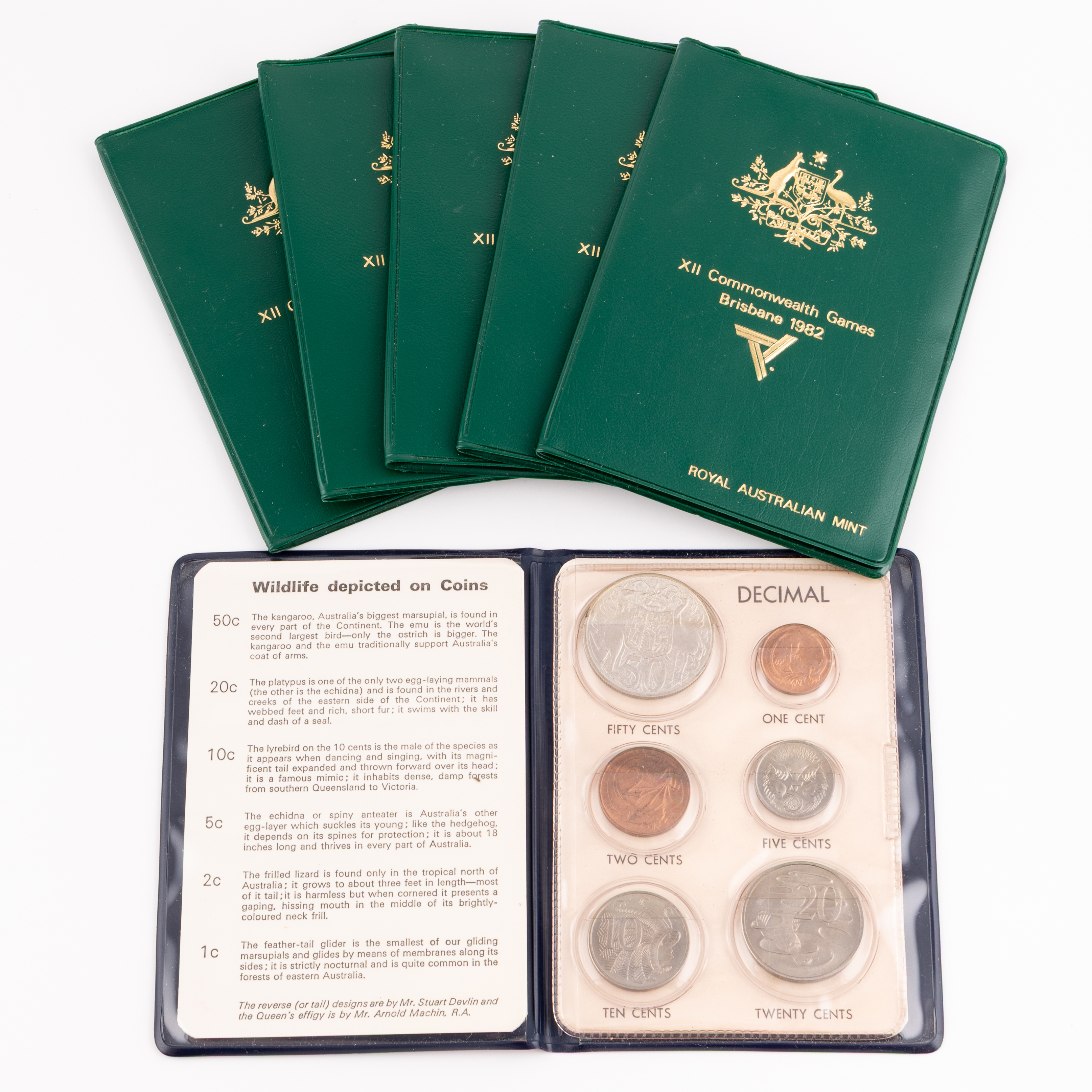 Elizabeth II, One Cent - Fifty Cents, 1966 - 1982, UNC