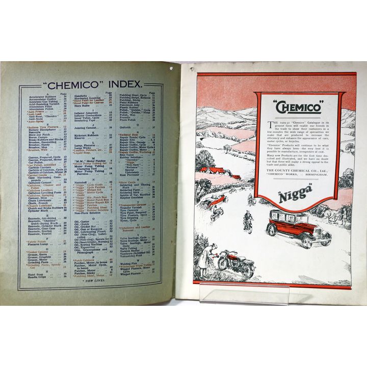 CATALOGUE  -  CHEMICO 1929-31