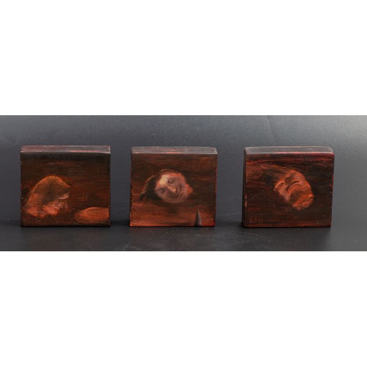Peter Wichman 'Flying Head Triptych'