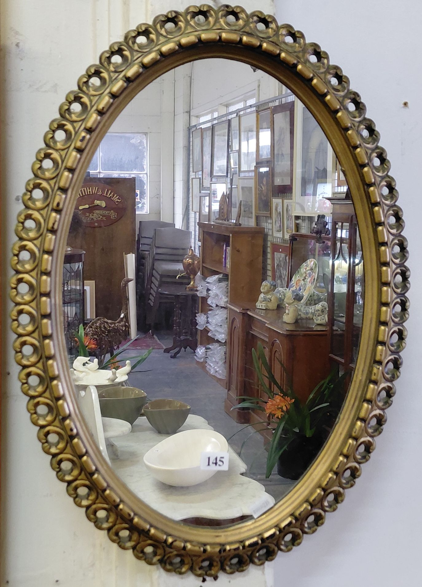 145 · OVAL WALL MIRROR