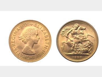 1958 Queen Elizabeth II Pre-Decimal Gold Sovereign