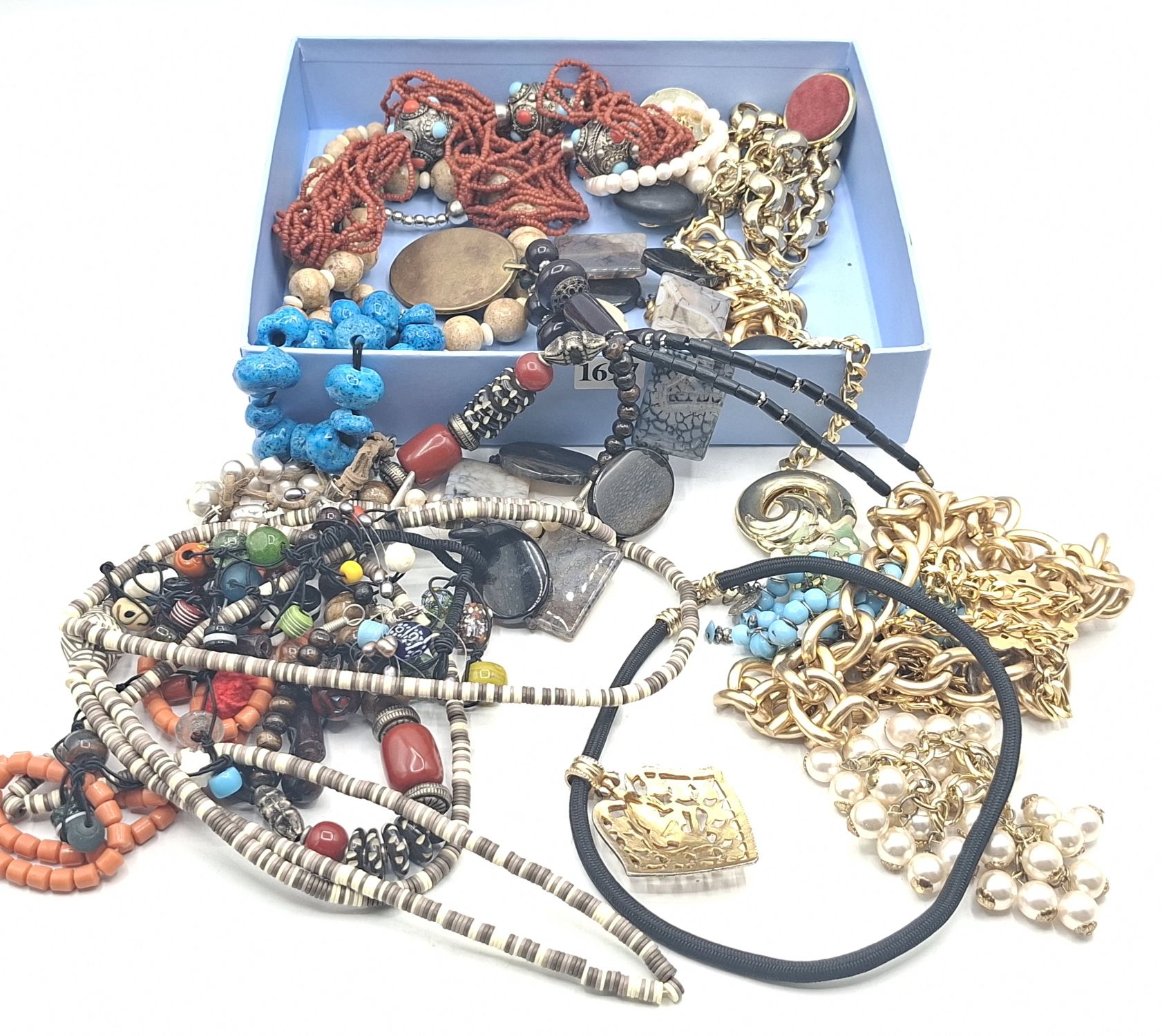 Stone And Pearl Beaded Necklaces