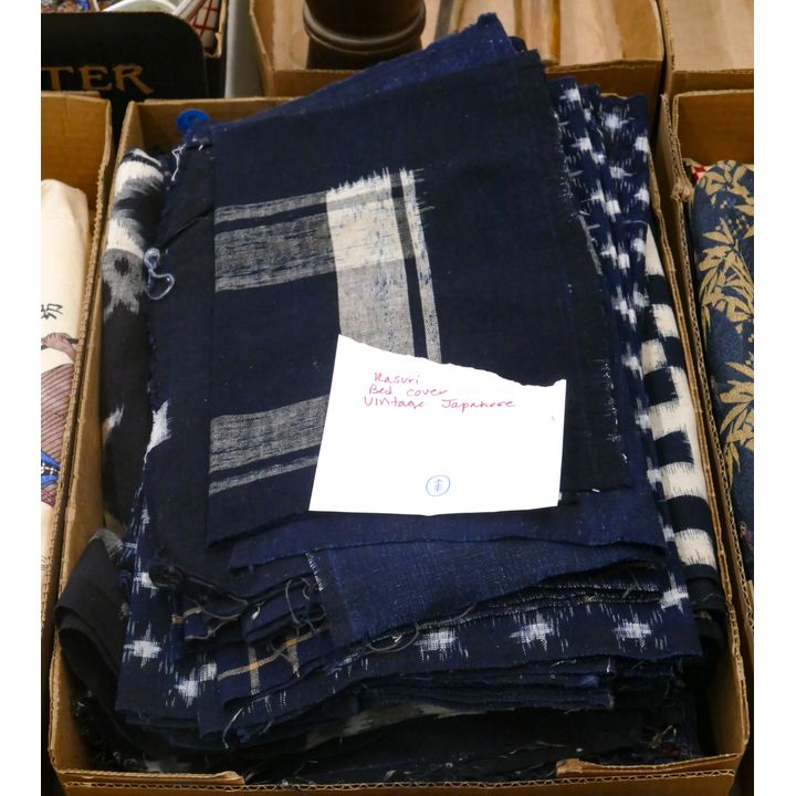 Box Old Japanese Kasuri Textiles