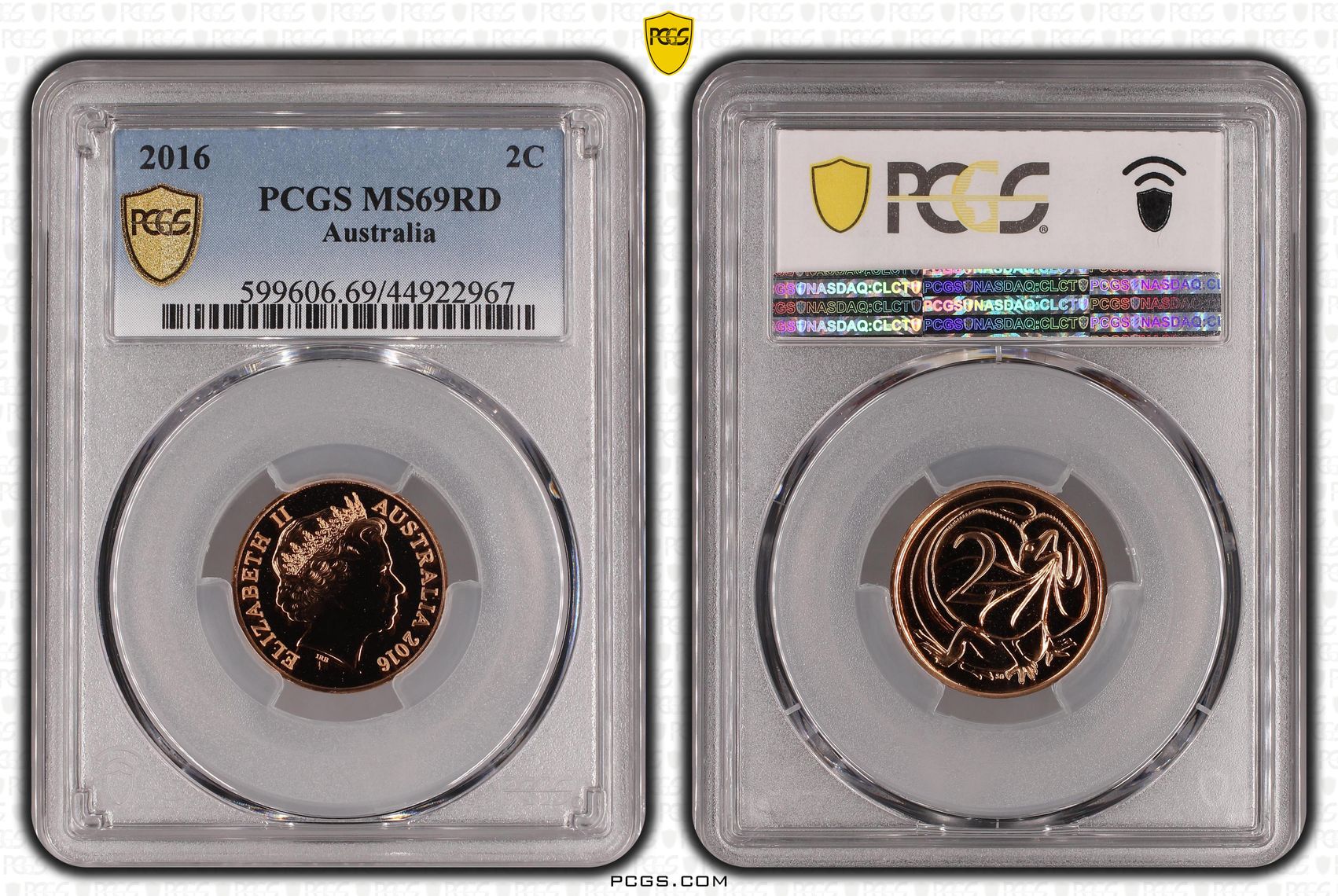 2016 Australian Two Cent, 2c PCGS - MS69RD -967