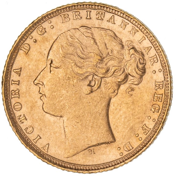 Victoria, Sovereign, 1872-M, UNC