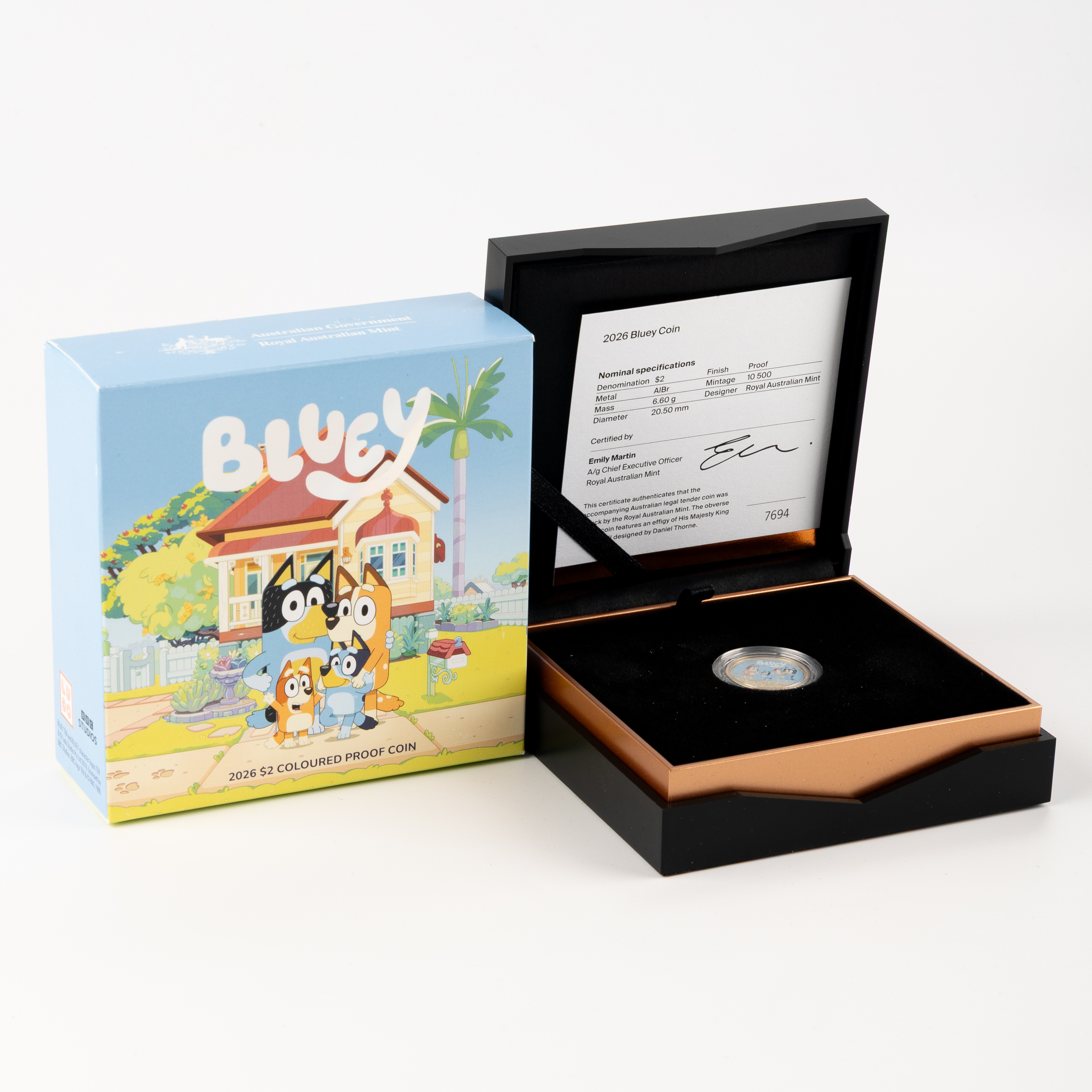 Charles III, RAM - Bluey, Two Dollars, 2026, FDC