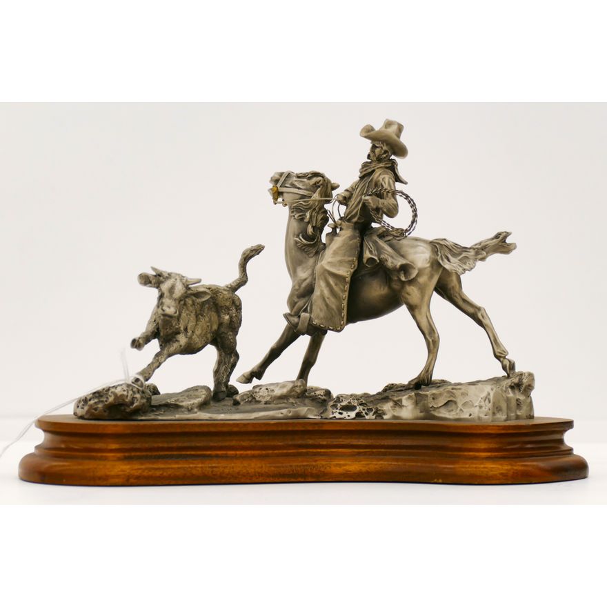 Don Polland ''Maverick Calf'' S/N Limited Edition Pewter Sculpture 10''