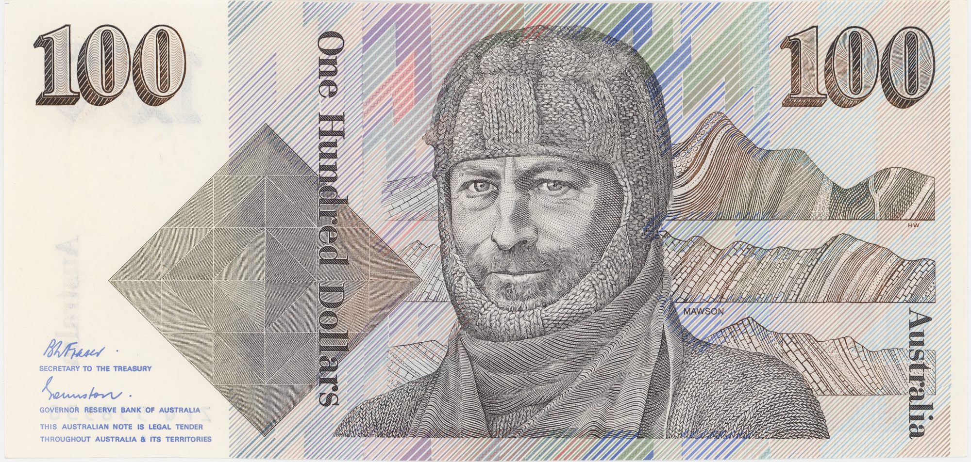 Johnston/Fraser, One Hundred Dollars, 1985, UNC