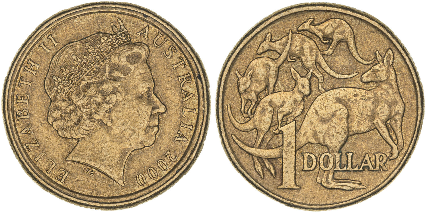 Elizabeth II, Mule, One Dollar, 2000, gVF