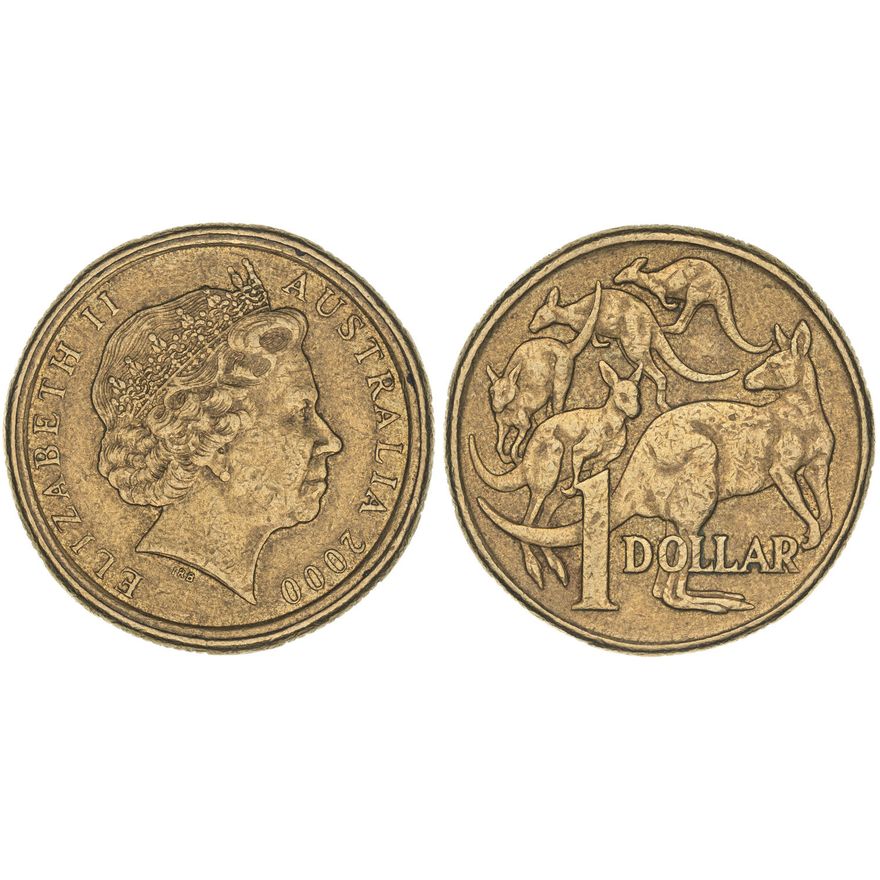 Elizabeth II, Mule, One Dollar, 2000,  gVF